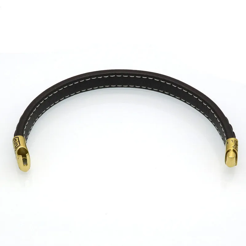 Vintage Men Bracelets & Bangles Punk Handmade 12mm Wide Cuff Leather Bracelet Woven Wristband Bangles For Men Jewelry