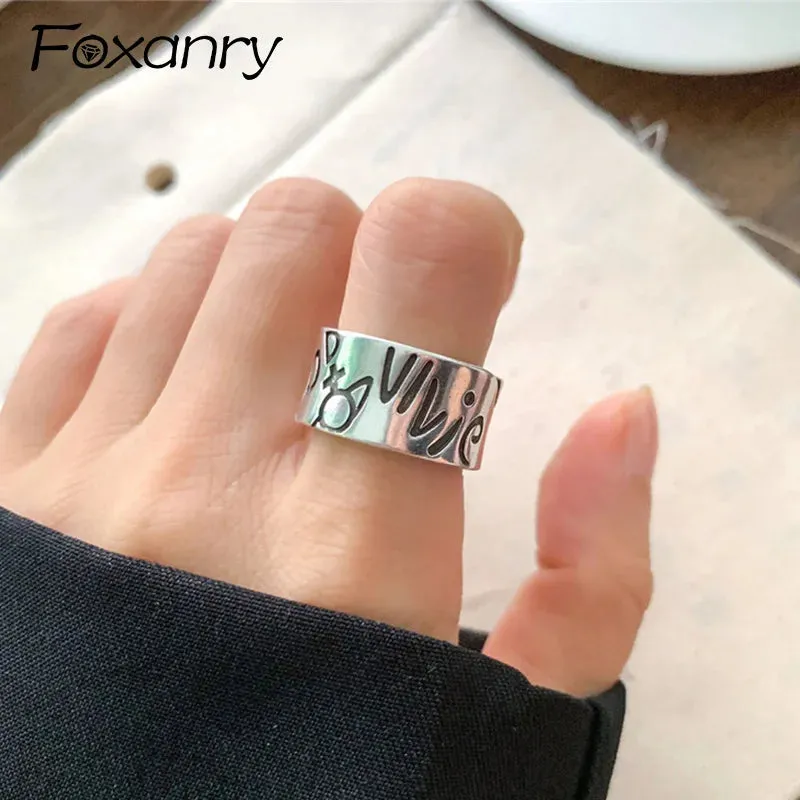 Vintage Punk Fashion Geometric Party Jewelry Ring