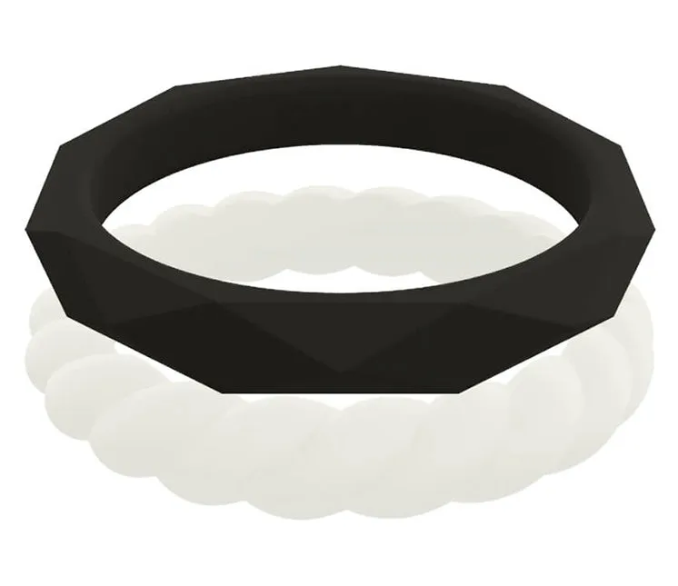 Women's Stackable Collection Silicone Rings